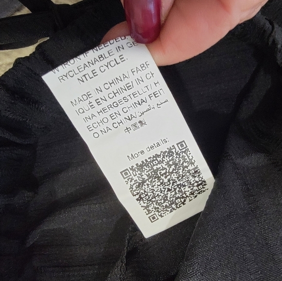 Shein Curve Black Shorts Drawstring Waist Size 2X - Picture 13 of 16